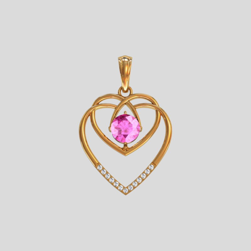 Pendant "Two hearts"