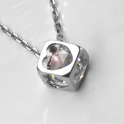 Cube of Hearts necklace