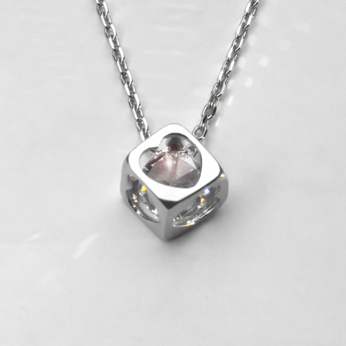 Cube of Hearts necklace