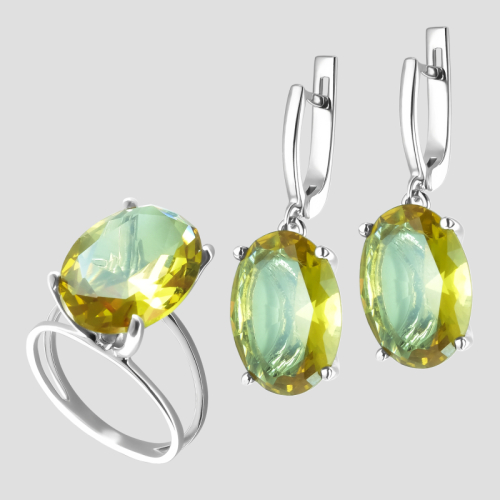 Earrings with Sultanite