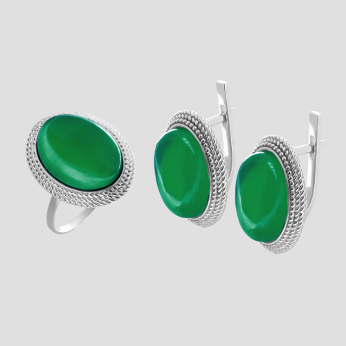 Earrings "Cat's Eye"