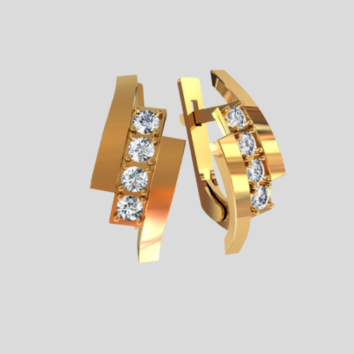 Earrings "Combination of Shine"
