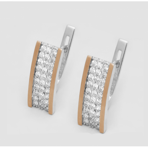 Earrings Zirkova Dorizhka