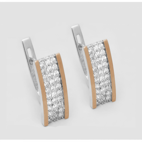 Earrings Zirkova Dorizhka