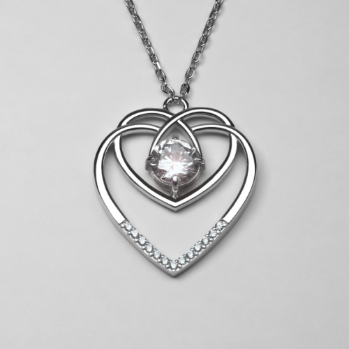 Necklace Two hearts