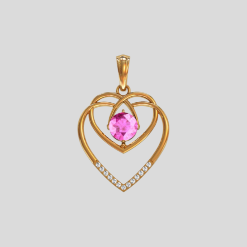 Pendant "Two hearts"
