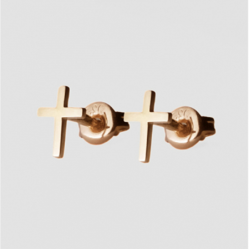 Earrings "Golden Crosses"