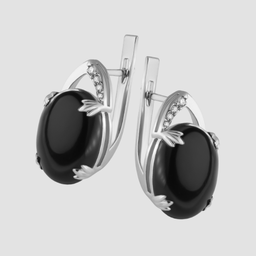 Earrings "Onyx"