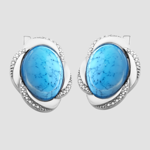 Earrings with Turquoise